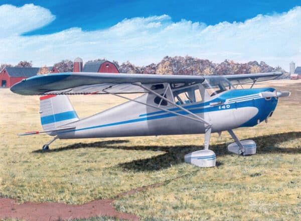 140 Perfection | Cessna 140 | Aviation Art by Sam Lyons.