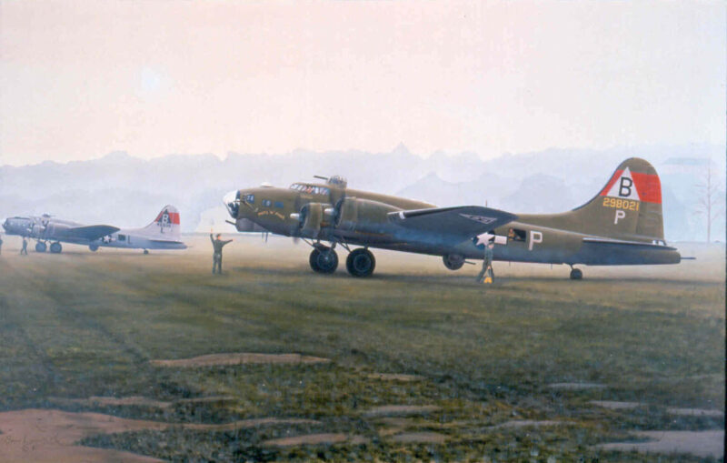 Fames Favored Few | B-17-G | Aviation Art by Sam Lyons.