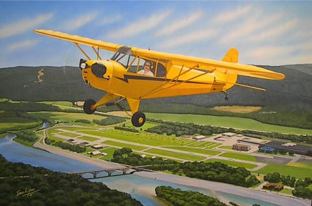 Aviation Art by Sam Lyons, Sentimental Journey