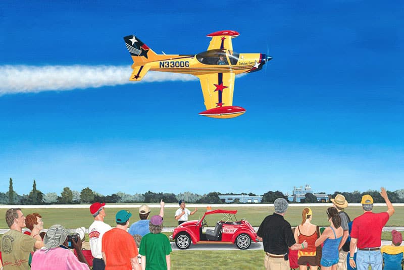 Aviation Art by Sam Lyons, The Last Air Show