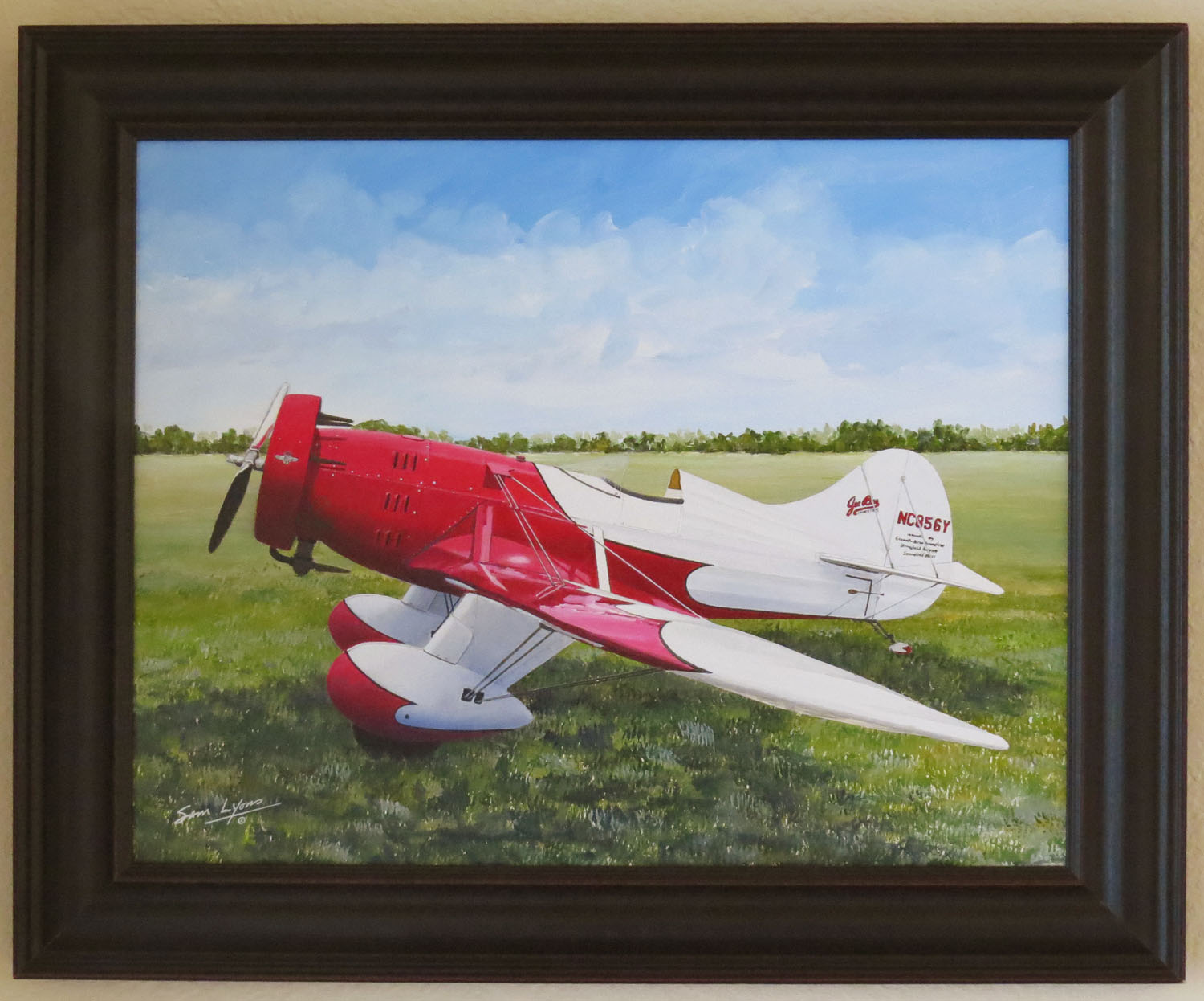Painting of Gee Bee Air Racer