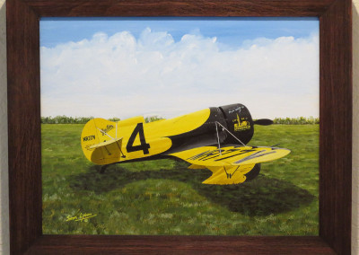 Painting of Gee Bee Z Air Racer