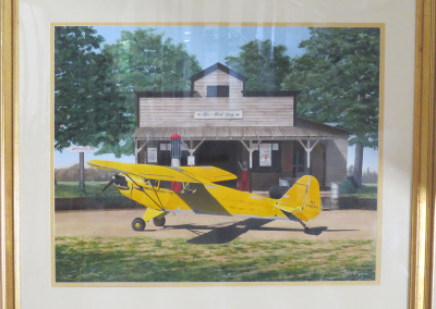 Aviation Art by Sam Lyons, Mad Dog at the Four Oaks