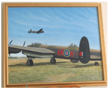 "Strike and Return" has a Lancaster Bomber with British markings.