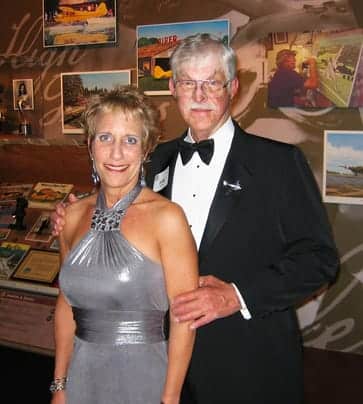 Sam and Mindy at the Georgia Aviation Hall of Fame event where Sam was inducted.